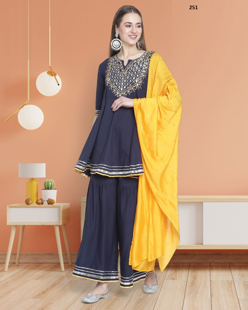 Trendy Printed 107 Heavy Festive Wear Wholesale Readymade sharara Suits